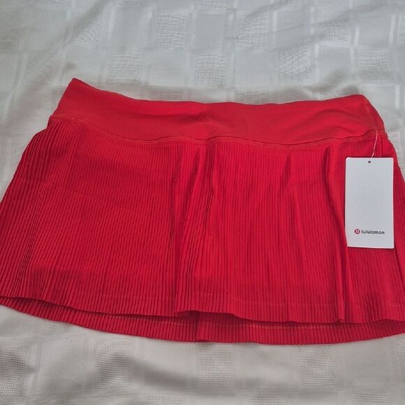 Lululemon Athletica Red Pleat To Street Skirt - Picture 15 of 16